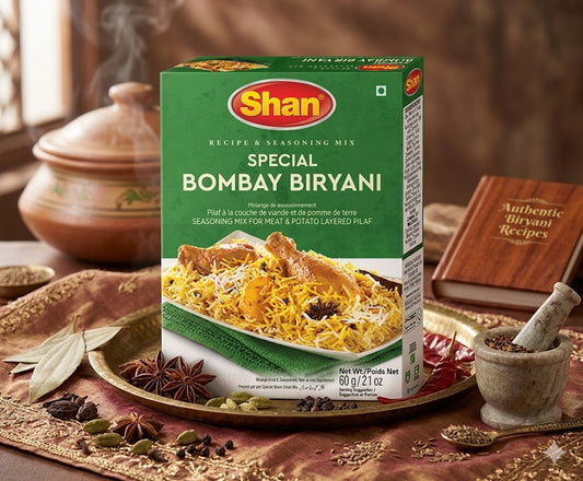Shan Special Bombay Biryani Recipe & Seasoning Mix 60gm – Authentic Spicy Bombay Style Biryani Masala