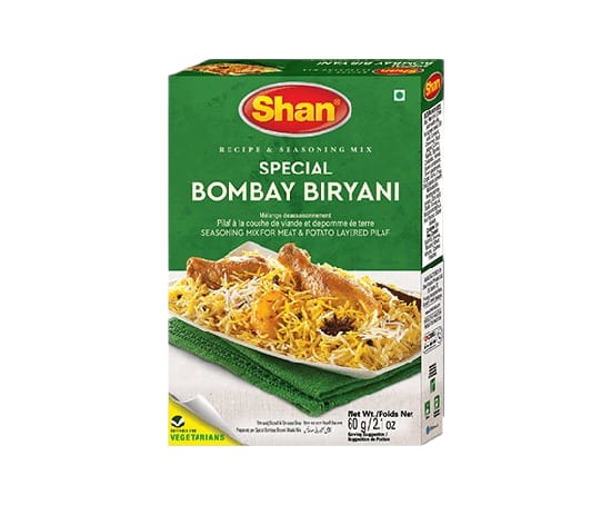 Shan Special Bombay Biryani Recipe & Seasoning Mix 60gm – Authentic Spicy Bombay Style Biryani Masala