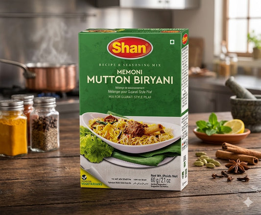Shan Memoni Mutton Biryani Masala Mix 60g – Authentic Pakistani Memoni Biryani Spice Blend