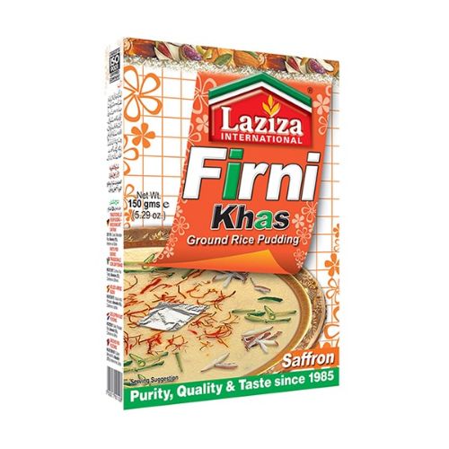 Laziza Firni Khas Saffron 150gm – Traditional Saffron Rice Pudding Dessert Mix