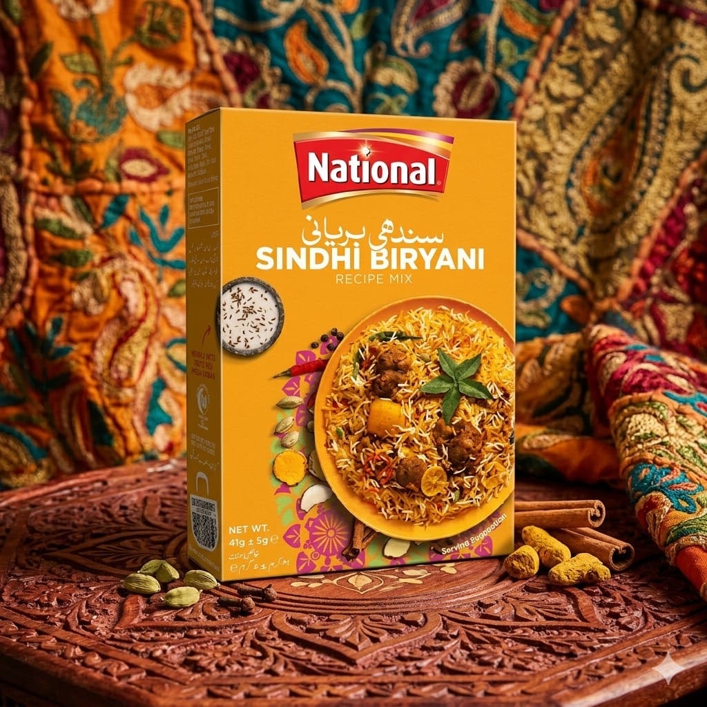 National Sindhi Biryani Masala 50gm – Authentic Spicy Pakistani Biryani Spice Mix