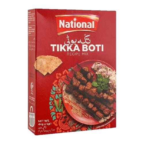 National Tikka Boti Masala 50gm – Authentic BBQ & Grill Spice Mix for Chicken Tikka