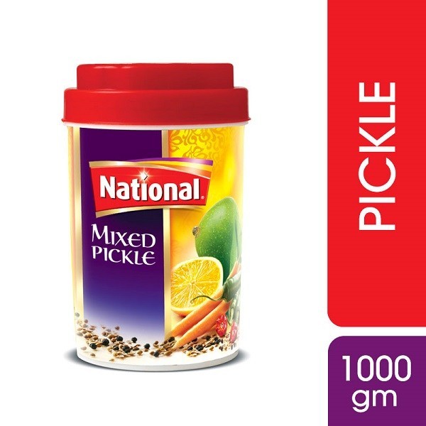 National Mixed Pickle In Oil 1Kg – Traditional Spicy Mixed Achaar with Authentic Pakistani Flavor
