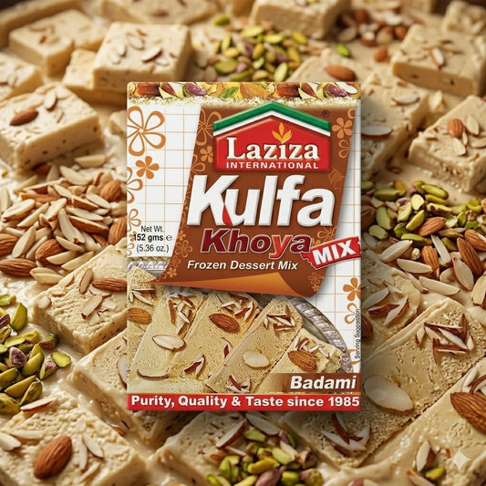 Laziza Kulfa Khoya Mix Badami Frozen Dessert Mix 152gm