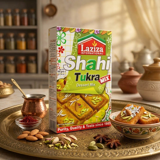 Laziza Shahi Tukra Mix Saffron Flavor 160gm – Traditional Dessert Mix