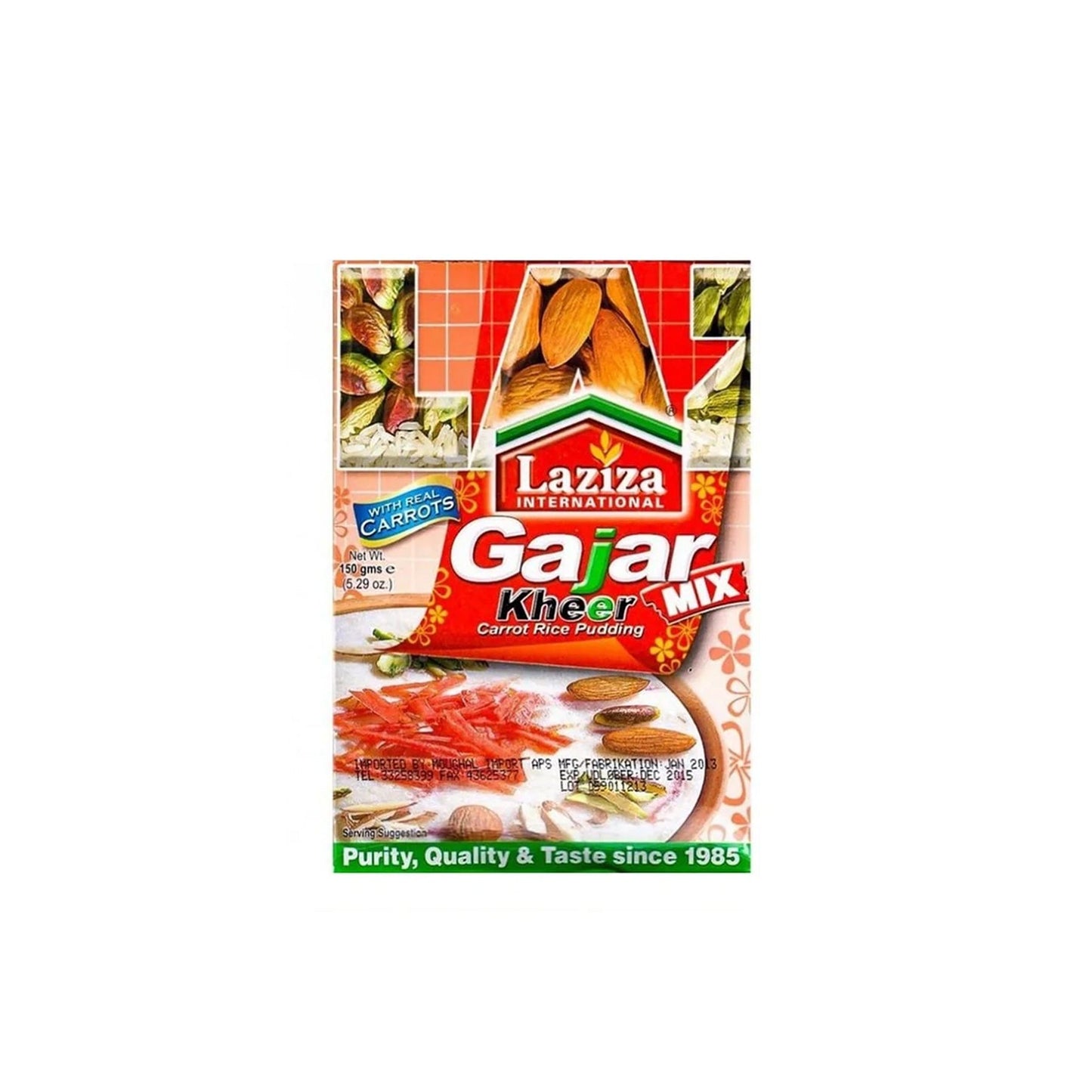 Laziza Gajar Kheer Real Carrot 150gm – Traditional Carrot Milk Dessert Mix