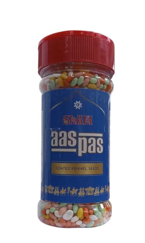 Shahi Aas Pas Coated Fennel Seeds – Sweet & Crunchy Mouth Freshener | Premium Saunf Mukhwas