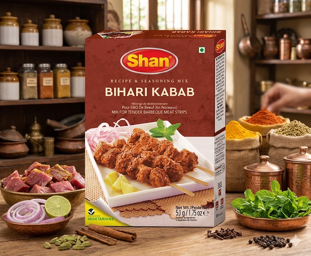 Shan Behari Masala 50g – Authentic BBQ Spice Mix for Traditional Behari Kebab