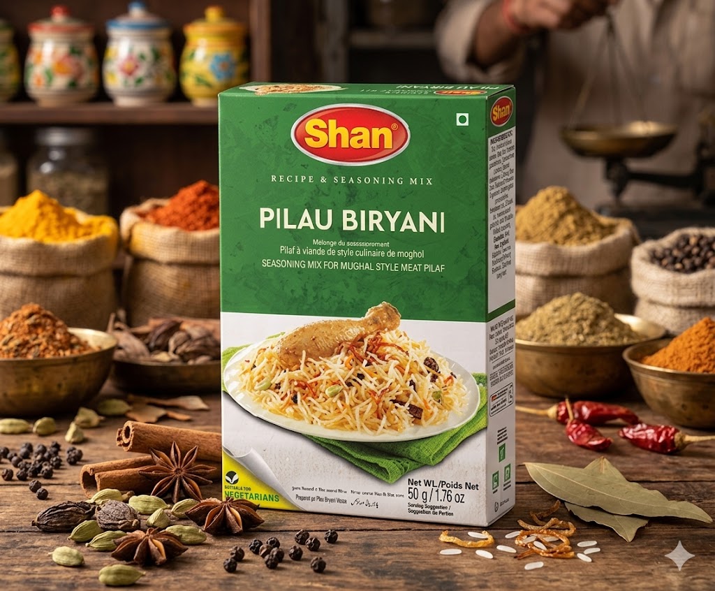 Shan Pilau Biryani Masala 50g – Aromatic Traditional Pilau & Biryani Spice Mix