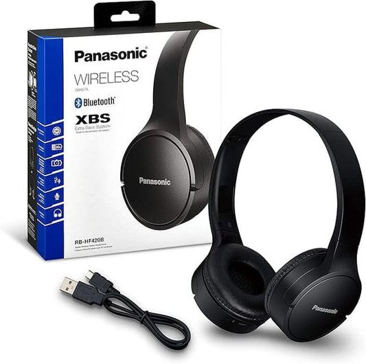 Panasonic RB-HF420BE-K Wireless Bluetooth On-Ear Headphones
