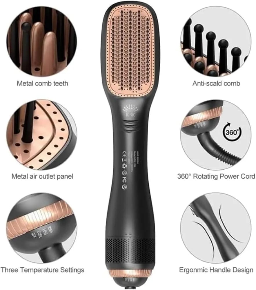 Joy Professional 2 in 1 Hair Styling Brush Unique Hair Dryer and Styler