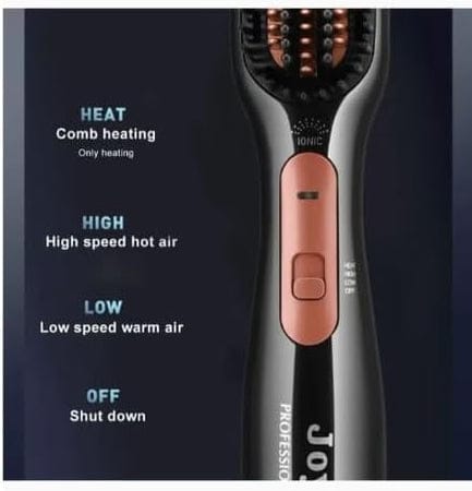 Joy 3-in-1 Professional Hair Styling Brush – Straighten, Curl & Volumize Hot Air Styler
