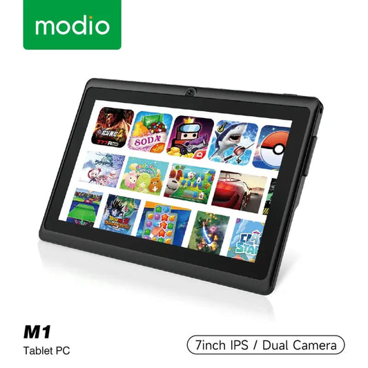 Modio M1 7-Inch Android Tablet PC with WiFi – HD Display, Dual Camera & Long Battery Life