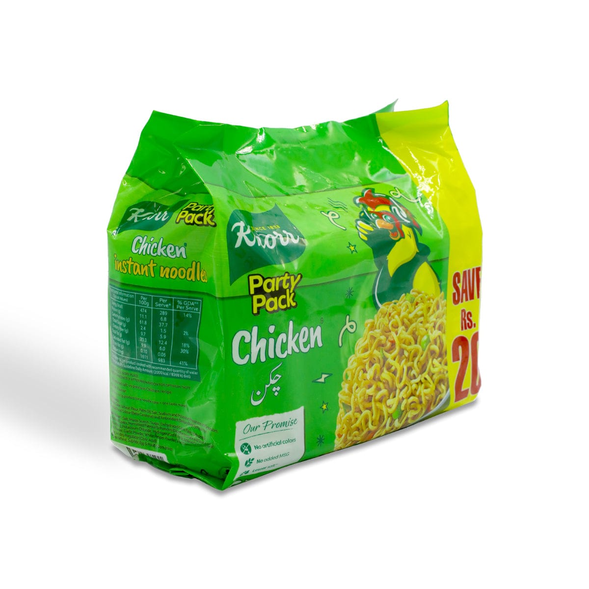 Knorr Chicken Instant Noodles Party Pack – Family Size Chicken Flavor Noodles