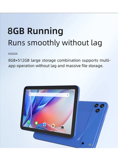 Oteeto Tab 20 10.1" Android Tablet – 12GB RAM, 512GB Storage, Dual SIM, 10000mAh Battery