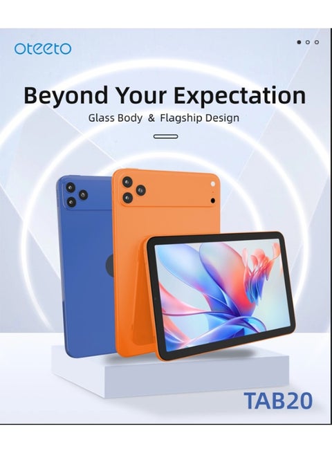Oteeto Tab 20 10.1" Android Tablet – 12GB RAM, 512GB Storage, Dual SIM, 10000mAh Battery