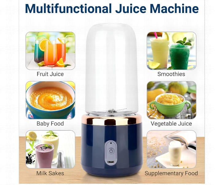 Portable USB Rechargeable Blender Cup – Mini Wireless Smoothie & Juice Maker