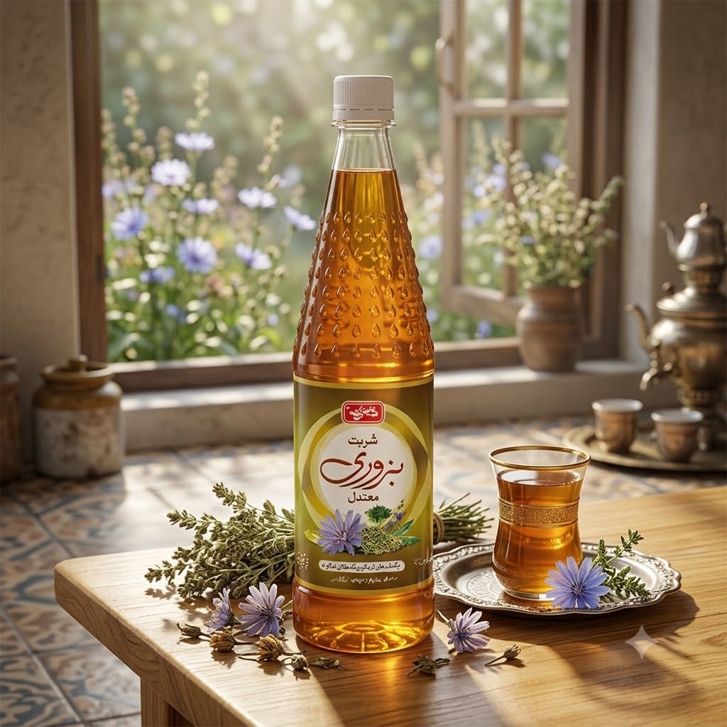 Qarshi Sharbat Bazoori Moatadil Herbal Syrup | Natural Cooling & Refreshing Drink