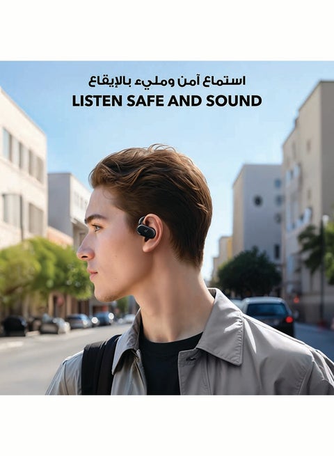 Soundcore V20i Open-Ear Wireless Earbuds with Ear Hooks, IP55 Water Resistance & 36H Playtime