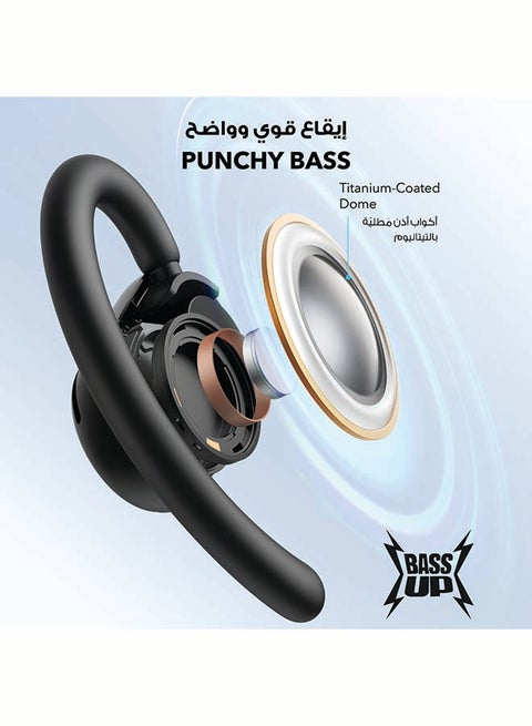 Soundcore V20i Open-Ear Wireless Earbuds with Ear Hooks, IP55 Water Resistance & 36H Playtime