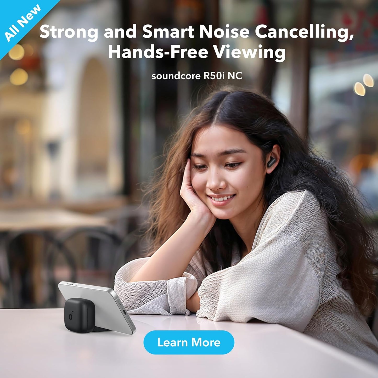 Soundcore R50i NC True Wireless Earbuds with Active Noise Cancellation, 45H Playtime & Bluetooth 5.4