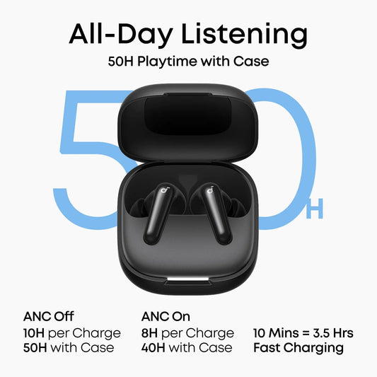 Soundcore R60i NC True Wireless Earbuds with Adaptive ANC, Bluetooth 5.4 & Long Battery Life