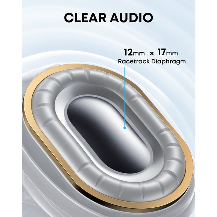 Soundcore C40i Open-Ear Wireless Bluetooth Earbuds with AI Clear Calls, Secure Clip-On Fit & Long Battery Life