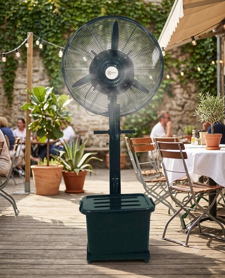 Belaco 26 Inch Outdoor Mist Fan B26CF03 – Adjustable Water Flow Cooling Fan with 41L Tank