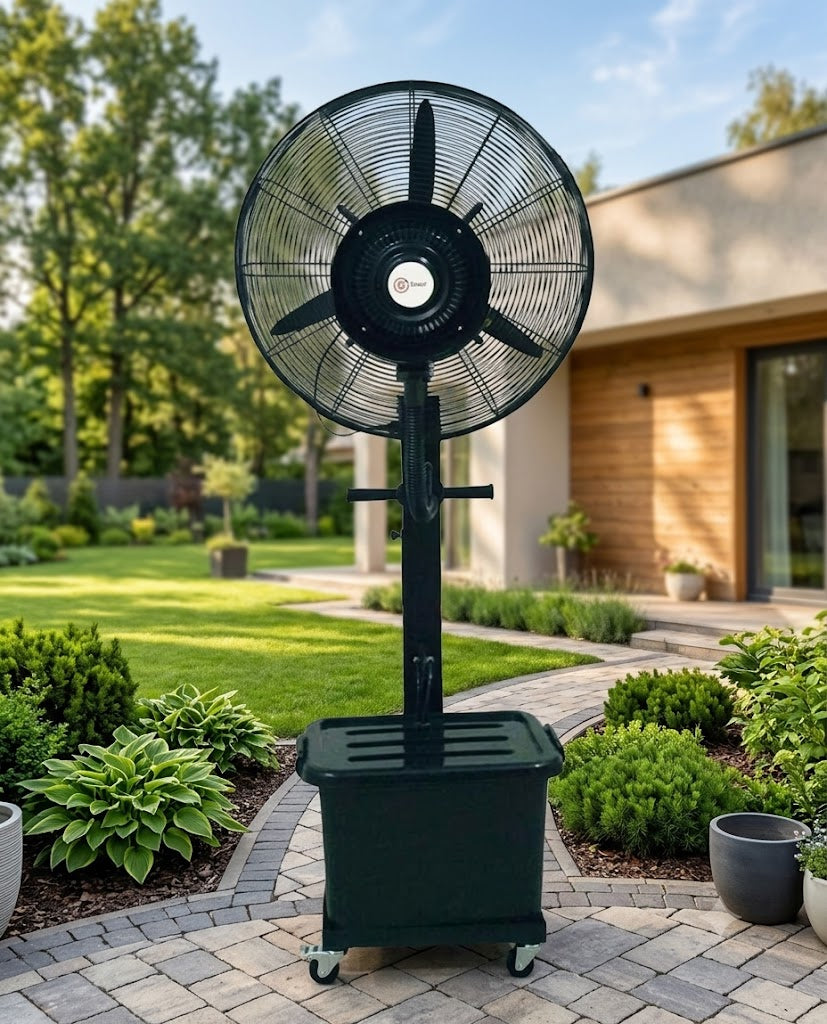 Belaco 26 Inch Outdoor Mist Fan B26CF03 – Adjustable Water Flow Cooling Fan with 41L Tank