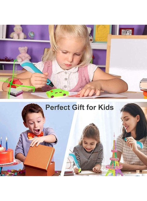 3D Printing Pen with PLA Filament Kit – USB Rechargeable Creative Drawing Pen for Kids & Adults