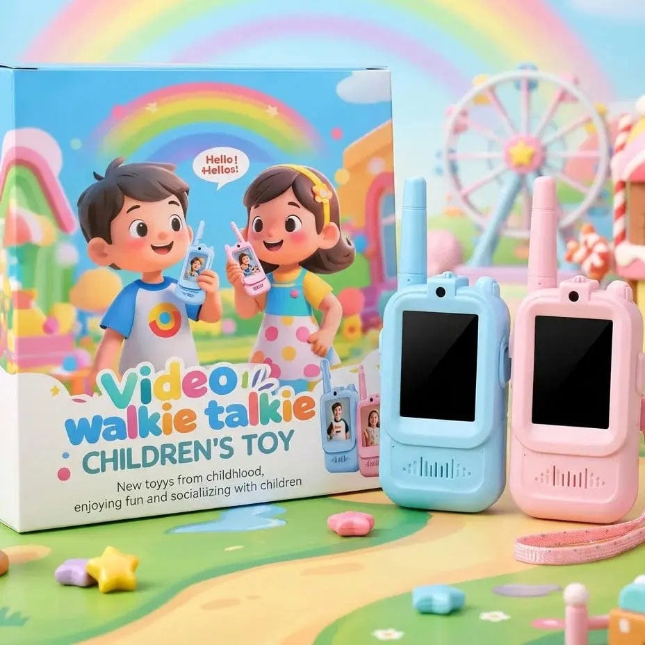 Video Walkie Talkie for Kids – HD Camera, Video Calls, Two-Way Communication, Rechargeable Children's Toy (2-Pack)
