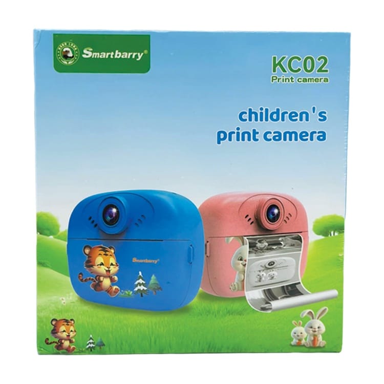 Smartberry KC02 Children's Instant Print Camera – HD Digital Camera with Thermal Printing, Selfie, Video Recording & Rechargeable Battery for Kids