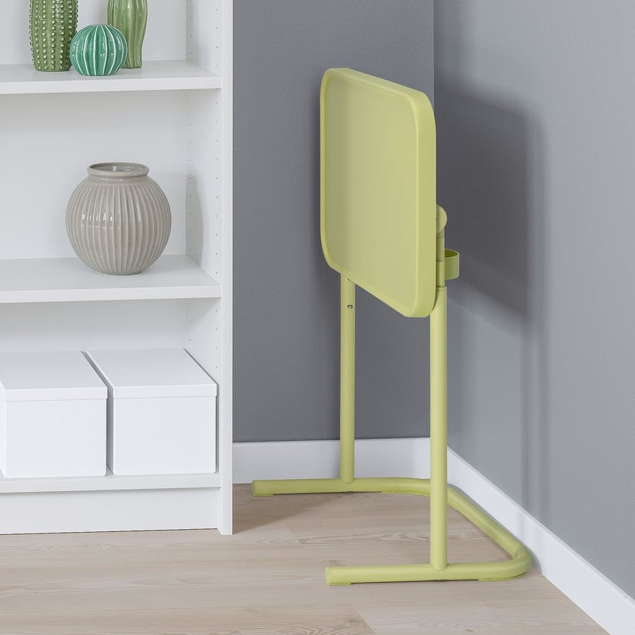 Adjustable C-Shaped Side Table with Cup Holder | Portable Sofa & Bed Laptop Desk | Modern Snack Table