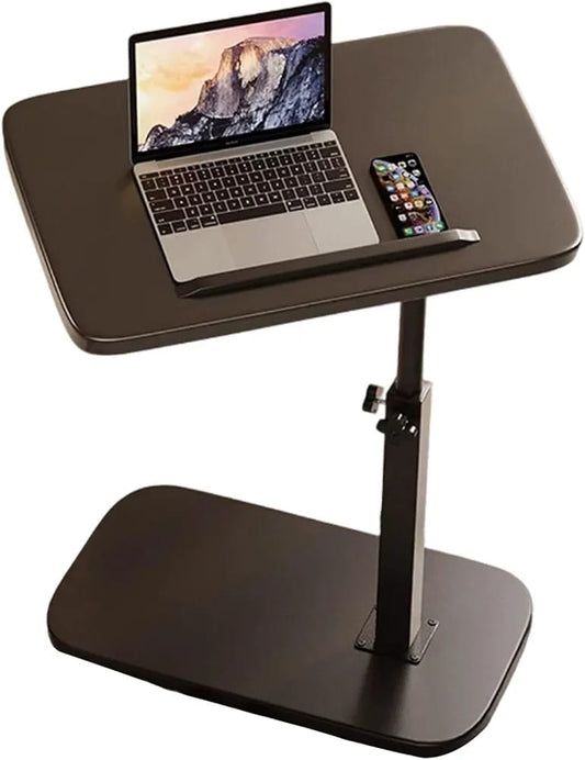 Adjustable Mobile Laptop Side Table | Height Adjustable Bedside Desk for Sofa, Bed & Home Office