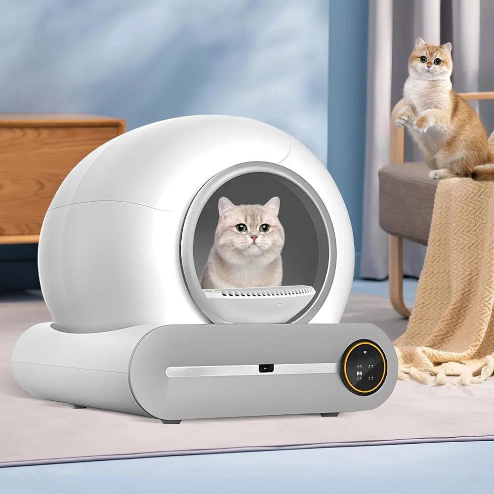 Smart Automatic Cat Litter Box with APP Remote Control | Self-Cleaning Multi-Cat Litter Box