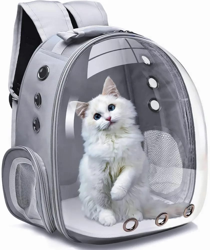 Bubble Window Pet Carrier Backpack – Breathable Space Capsule Bag for Cats & Small Dogs