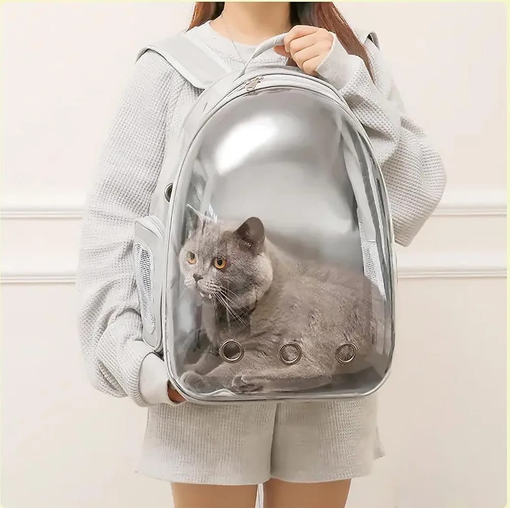 Bubble Window Pet Carrier Backpack – Breathable Space Capsule Bag for Cats & Small Dogs