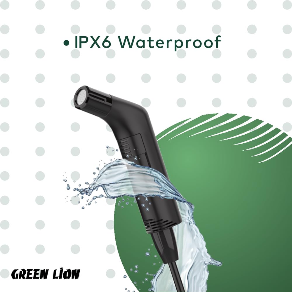 Green Lion Compact Bidet Sprayer for Travel – Portable Handheld Bidet, USB-C Rechargeable, IPX6 Waterproof