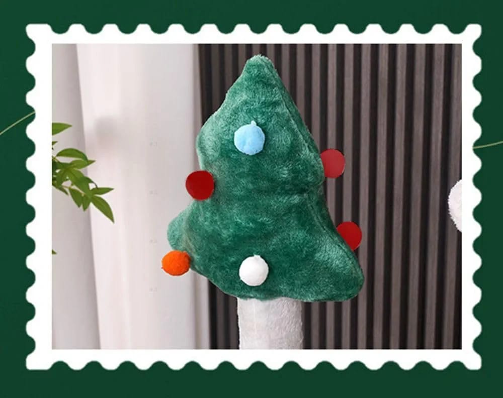Christmas Cat Tree Tower with Cat Condo, Scratching Posts & Resting Platforms – 110cm