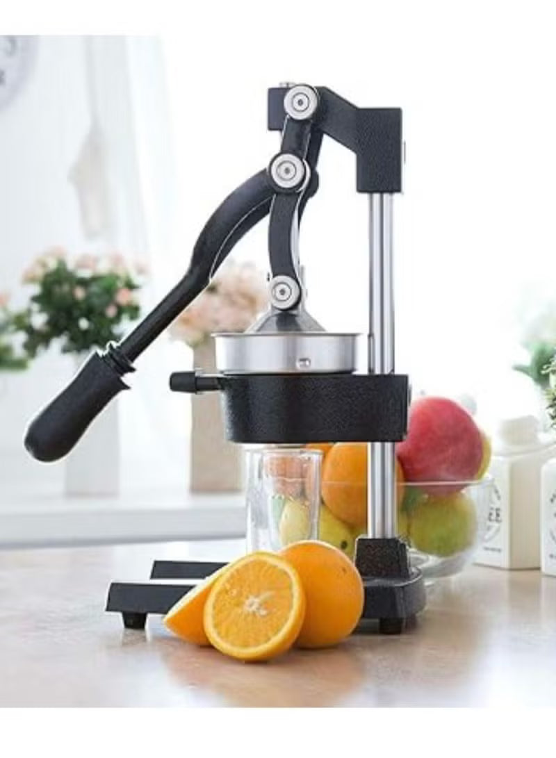 Professional Manual Hand Press Citrus Juicer - Fresh Orange, Lemon, Lime & Pomegranate Squeezer Machine