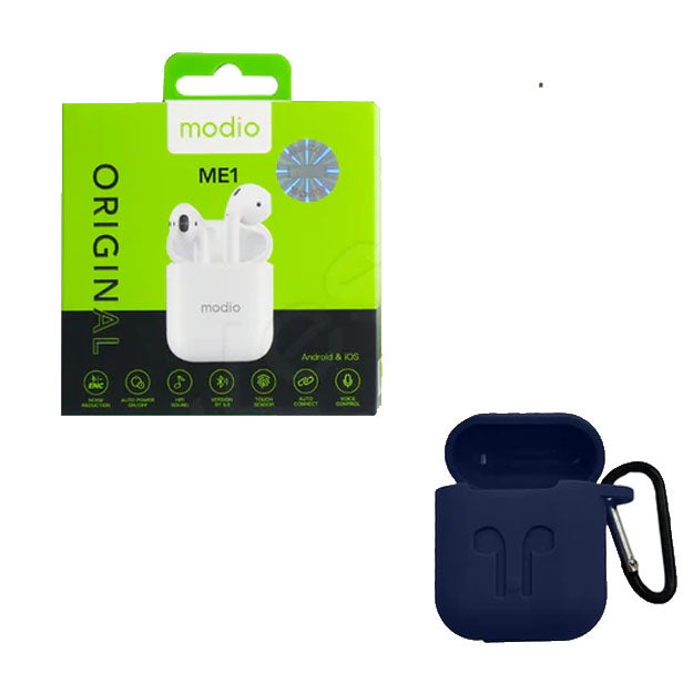 Modio ME1 Bluetooth Earbuds – Wireless TWS with Charging Case
